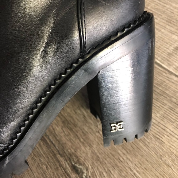 Sam Edelman Sade Carolena High Heel Hiker Lace Up Boots - Picture 4 of 9